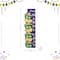 Glitzhome® 41.75" Mardi Gras Wooden Lighted Stacked Masks Porch Decor with Timer